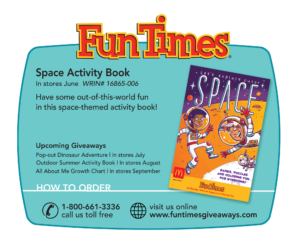 Space Activity Book - Fun Times June Giveaway